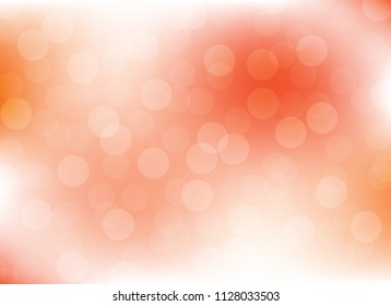 abstract soft orange colorful bokeh background. beautiful vector