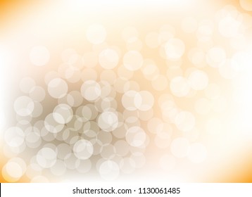 abstract soft orange colorful bokeh background. beautiful vector