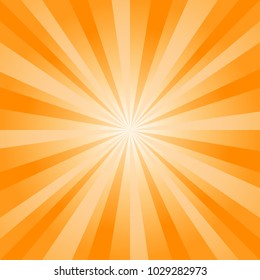 Abstract soft Orange rays background. Vector EPS 10, cmyk