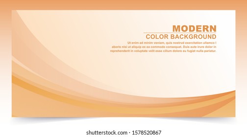abstract soft orange wavy business style background