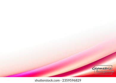 Abstract soft pink geometric. Isolate on white background. Vector illustration.