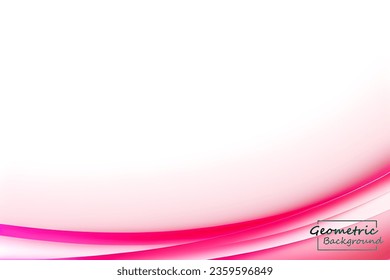Abstract soft pink geometric. Isolate on white background. Vector illustration.