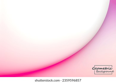 Resumen geométrico rosa suave. Aislar sobre fondo blanco. Ilustración vectorial.