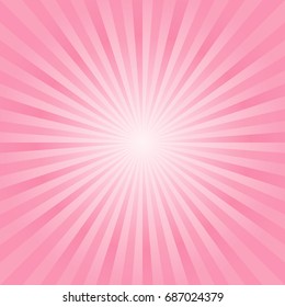 Abstract soft Pink rays background. Vector EPS 10, cmyk.