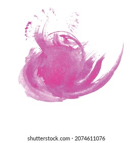 Abstract soft pink watercolor splash design