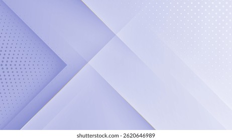 Abstract soft purple background with modern geometric shapes and dotted patterns