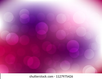 abstract soft purple colorful bokeh background. beautiful vector