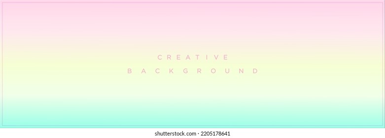 Abstract soft rainbow gradient background design
