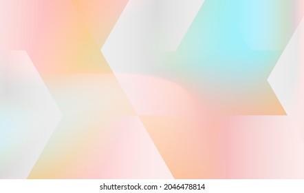 Resumen de fondo de textura hexagonal de arco iris suave para papel de pared, banner y disposición de páginas de espacio otros. Vector