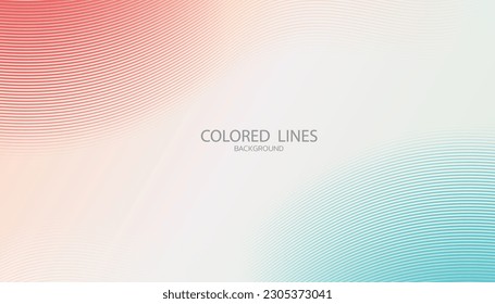 Abstract soft red and blue colored background, Pastel sense curve wave design used make business cards, brochures, posters, web, cover.