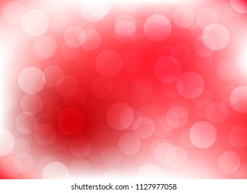 abstract soft red colorful bokeh background. beautiful vector