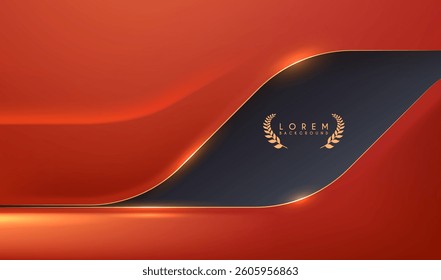 Abstract soft red shapes background