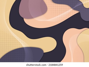 Abstract soft style colors template decorative. Overlapping and decorate with circle halftone background. Vector