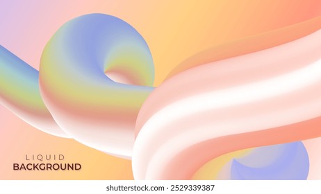 abstract soft tones liquid design