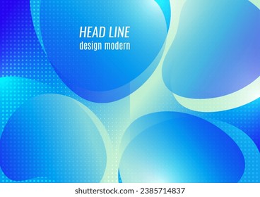 Abstract soft transparent fluids, overlay of shapes. Bright colors. Template for background, poster, banner, flyer, brochure Vector illustration