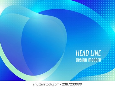 Abstract soft transparent fluids, overlay of shapes. Bright colors. Template for background, poster, banner, flyer, brochure Vector illustration