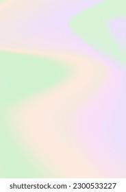 Resumen del fondo holográfico de gradiente de vectores blandos para web, embalaje, afiche, cartelera, anuncio, portada, folleto, papel pintado Pastel textura multicolor lisa. Color rosa, púrpura y azul