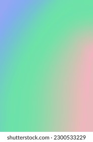 Abstract soft vector holographic foilvgradient background for web, packaging, poster, billboard, advertisement, cover, brochure, wallpaper Pastel smooth multicolor texture. Pink, purple, blue colors