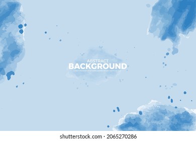 Abstract soft watercolor background. Hand painted watercolor sky and clouds. vector illustration