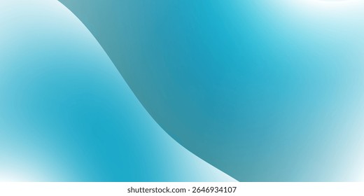 Abstract Soft Wave Background in Gradient Pacific Blue Tones – Modern Minimal Flowing Lines and Light Fade for Business, Technology, or Presentation Design