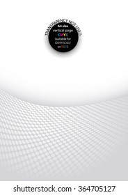 Abstract soft wavy square shapes background. Ideal for brochure & flyer cover designs. Vertical A4 page size, CMYK color mode.