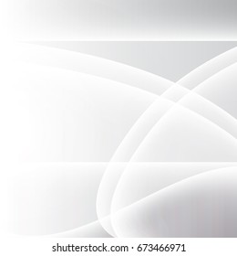 abstract soft white curve line background vector