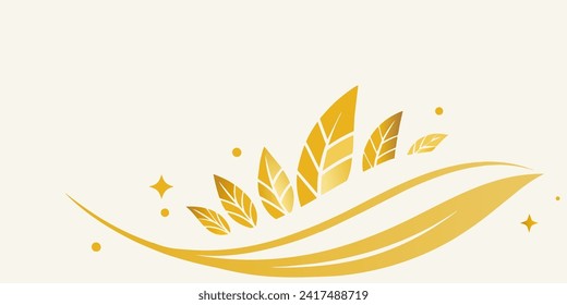 Abstract soft white gold minimal luxury background. Flat vector.