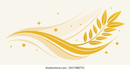 Abstract soft white gold minimal luxury background. Flat vector.
