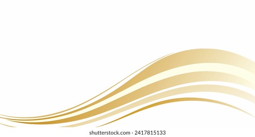 Abstract soft white gold minimal luxury background. Flat vector.