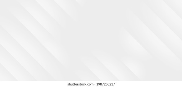 Abstract soft white wavy stripes background for banner and page layout design other. Vector