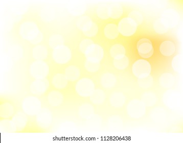 abstract soft yellow colorful bokeh background. beautiful vector
