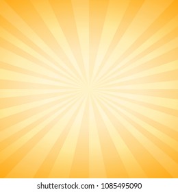 Abstract soft Yellow rays background. Vector. Square. EPS 10 cmyk
