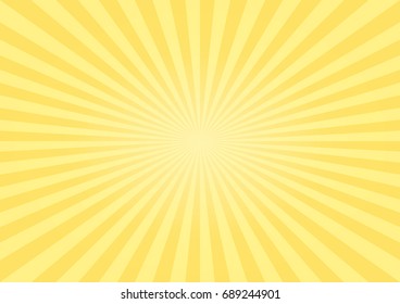 Abstract soft Yellow rays background. Vector EPS 10, cmyk.