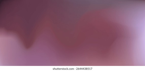 Abstract soft-focus gradient featuring smooth, undulating wave-like forms in mauve and dusty rose hues. Ideal as a gentle background for fluid graphic design, liquid banner, 3d cover