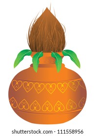 abstract soil kalash vector illustration