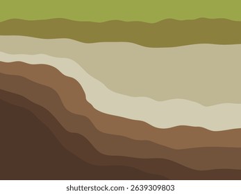Abstract soil and rock layers