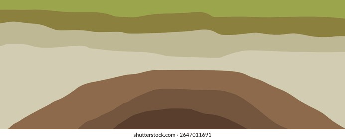 Abstract soil and rock layers