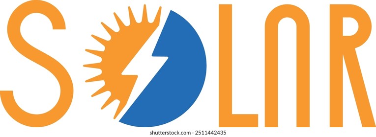 Plantilla de Vector abstracta del diseño del logotipo de la energía solar