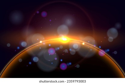 Abstract solar light burst background