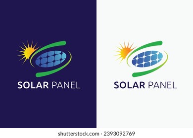 Abstract Solar Panel Logo Concept with Letter S and Sun for Business Industrial Natural Power Energy and Electrical.