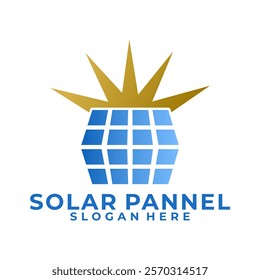 Abstract Solar Panel logo design. Solar Energy logo designs vector, Solar Panel logo icon
