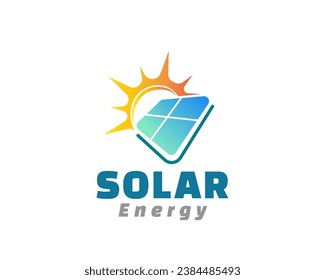 abstract solar power energy system logo icon symbol design template illustration inspiration