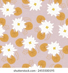 abstract solid flowers arrangement, all over vector design with a solid background for textile printing factory