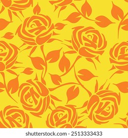 abstract solid flowers arrangement, all over vector design with a solid background for textile printing factory