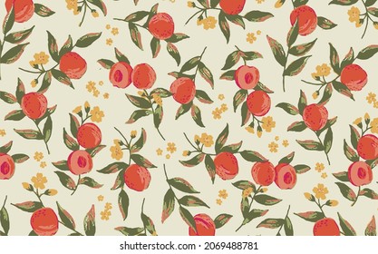 abstract a solid flowers arrangement with medium  color, all over vector design with solid  background for textile printing factory
