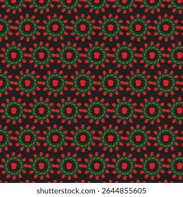 Abstract a solid flowers arrangement with medium color,all over vector design