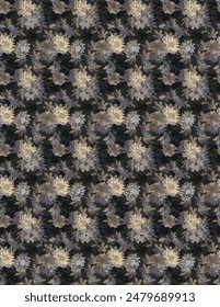 Abstract solid modern textile vector design, flower, all over seamless pattern with tone colour illustration digital image printing factory