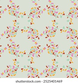 Abstrato sólido moderno vetor têxtil design, arranjo com rosas em todo o padrão sem costura com impressão digital de imagem de ilustração de cor vermelha.