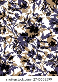 abstract solid modern textile vector design, arrangement with all-over seamless  pattern with purple and beige tone color illustration, digital image printing 

