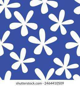 abstract a solid multicolor small and big flower mixed vector pattern arrangement with medium color, all over vector design with white background